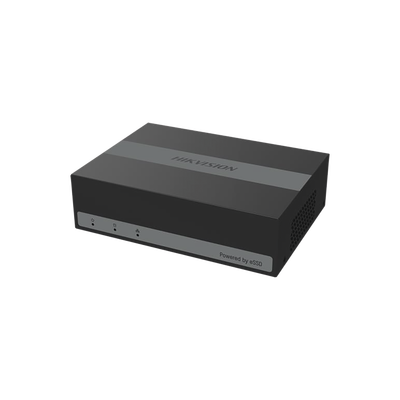 Kit TurboHD 1080p / DVR 4 Canales con Unidad de Almacenamiento eSSD de 300GB / 4 Cámaras Bala ColorVu con Micrófono Integrado / Fuente de Poder