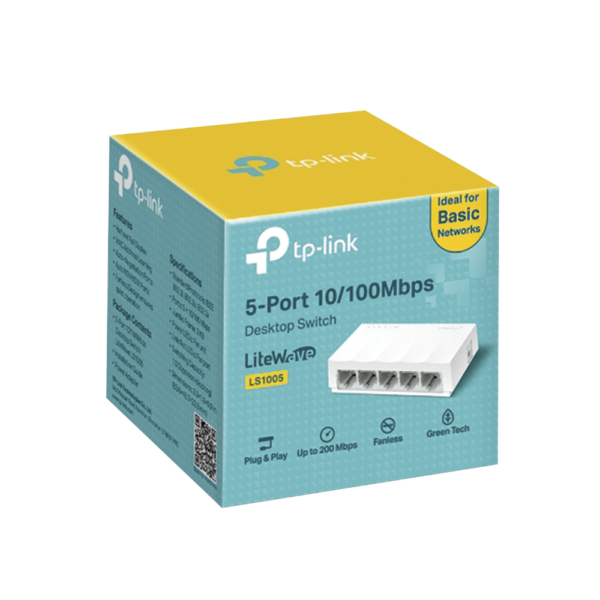 Switch para escritorio 5 puertos 10/100Mbps