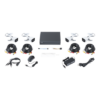KIT TurboHD 1080p / DVR 4 canales / 4 Cámaras Bala de Metal / H.265+ / 1 Fuente de Poder Profesional / Accesorios de Instalación