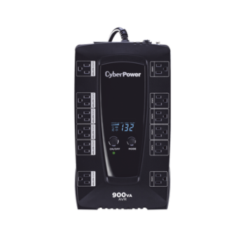 UPS de 900 VA/480 W, Topología Línea Interactiva, Entrada 120 Vca NEMA 5-15P, Tipo Gabinete Compacto, Con 12 Tomas NEMA 5-15R