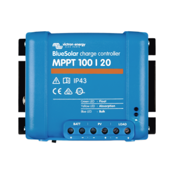 BlueSolar MPPT 100/20. Controlador Solar MPPT 20A, Voltaje Selección Automática: 12/24/48 Vcc.