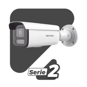 [Dual Light + 2 Micrófonos Integrados] Bala IP 2 Megapixel / Lente Mot. 2.8 a 12 mm / 60 mts Luz Blanca + 60 mts IR / ACUSENSE / Exterior IP67 / IK10 / WDR 120 dB / PoE+  / Alarmas I/O / Micro SD / Metal / IK10 / ACUSEEK