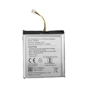 Batería de Respaldo para Panel de Alarma Hikvision / 4520 mAh / Compatible con Paneles AX PRO - AX HUB - Hibrido Versión 1 (DS-PHA64-W4P) y Repetidor AX PRO  DS-PR1-WB
