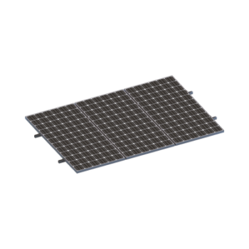 Kit De Minirieles Para Panel Solar Arreglo 1X3  Para Instalación Plano En Lámina