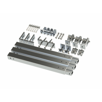Caja de accesorios de aluminio  anodizado para montaje VEKTOR8R2700 , arreglo 1X2para techo