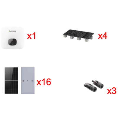 KIT SOLAR - Interconexión GROWATT MIN10000KIT1