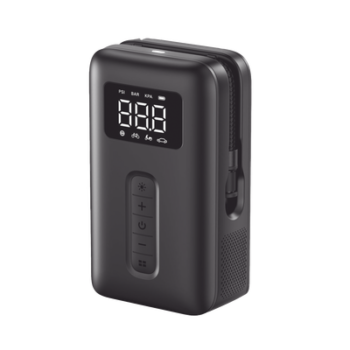 Inflador de Neumáticos | Compresor de Aire Portátil |  Bomba de Aire de 150 PSI | Flujo de Aire de 15L/Min | Con Batería Integrada | Cuenta con Luz LED | Ideal para coches, bicicletas, pelotas de motocicleta.