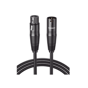 Cable para Micrófono XLR Tipo Canon Macho a Hembra | 5 Metros Plug & Play | Anti interferencias | Triple Blindaje | Alta Calidad | Color Negro