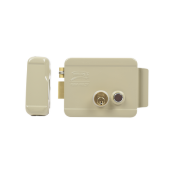 Cerradura Eléctrica / Incluye Llave /Con Botón integrado / Izquierda / Exterior