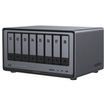 NAS UGREEN NASync DXP8800 Plus / Intel Core i5-1235U 10 Núcleos / 8 Bahías SATA + 2 M.2 NVMe / 2 Puertos 10GbE / Thunderbolt 4 / HDMI 8K / DDR5 Expandible 64GB / PCIe 4.0 x4