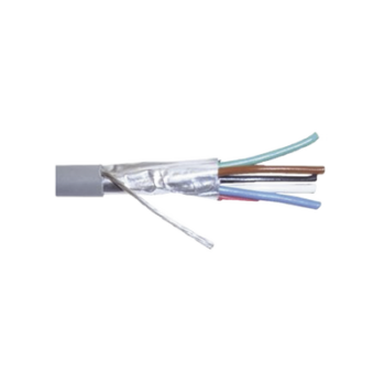 Cable Calibre 22, CMR, 6 Conductores, Blindado, 305 Metros (1000 Pies), Color Gris