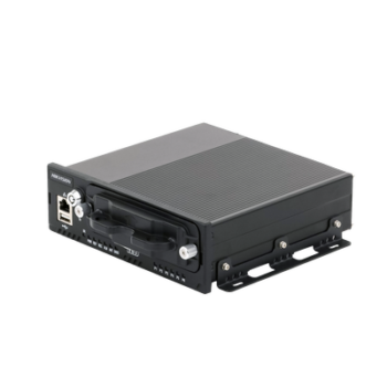 NVR Móvil Vehicular de 8 Canales / 4 PoE + 4 vía Switch / 2 Megapixel / H.265 / GPS + Sensor G / 2 Bahías HDD / RJ45 / Aluminio Industrial