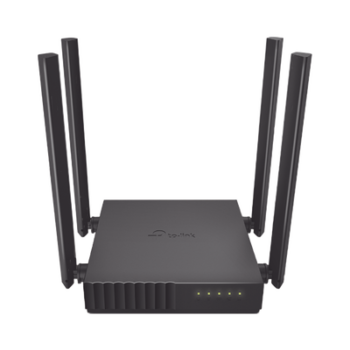 Router Inalámbrico doble banda AC, 2.4 GHz y 5 GHz Hasta 1200 Mbps, 4 antenas externas omnidireccional, 4 Puertos LAN 10/100 Mbps, 1 Puerto WAN 10/100 Mbps, Versión 6