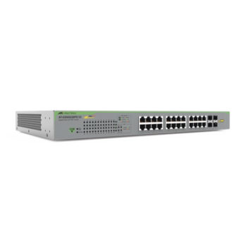 Switch PoE+ Gigabit WebSmart de 24 puertos 10/100/1000 Mbps + 4 puertos SFP Gigabit, 185 W, Version 2