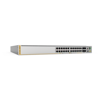 Switch Inteligente Empresarial para Distribución, PoE+, Stackable, Capa 3, 24 puertos Gbps + 4 puertos SFP+ 10 G, 740 W, Doble fuente PSU, Serie x530L