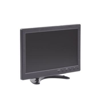 Monitor 10.1" TFT-LCD ideal para colocar en vehículos o DVR/NVR. Entradas de video HDMI, VGA y RCA (CVBS)