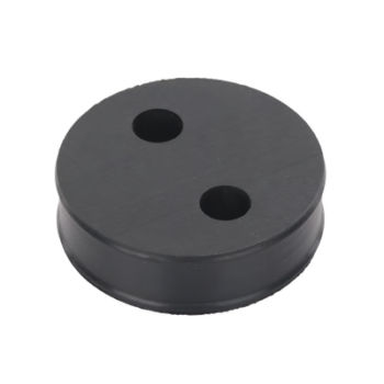 Inserto de Caucho de 4" Con Dos Orificios para Cable de 1/2 in