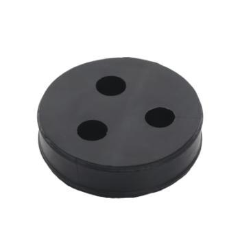 Inserto de Caucho de 4" Con Tres Orificios para Cable de 1/2 in
