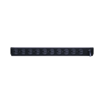 PDU Básico Para Distribución de Energía, Con 10 Tomas NEMA 5-15R Traseras, 1UR, 15 Amp, 120 Vca