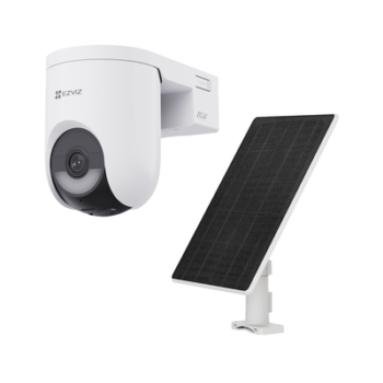 Kit Cámara PT 4G y Wi-Fi / 2K+ (4Megapixel)  / IA Detección Humano-Vehiculo / Color Nocturno / Batería 5200 mAh / IP65 / Incluye  Panel Solar 5W IP65