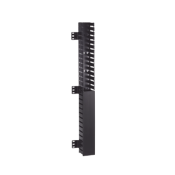 Organizador Vertical IN-Cabinet, Sencillo (Solo Frontal), Para Uso Con Gabinetes Panduit, Montaje Frontal en Riel de Rack, 40 UR, 2.25 in de Ancho, Color Negro
