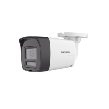 [Audio Bidireccional + Dual Light + ColorVu] Bala TURBOHD 4K (8 Megapixel) / Lente 2.8 mm / 30 mts IR EXIR + 20 mts Luz Blanca / Micrófono y Bocina Integrado / Exterior IP67 / Metal / dWDR