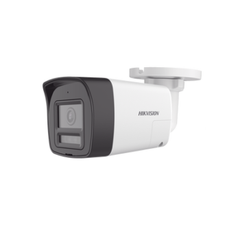 [Audio Bidireccional + Sirena & Estrobo + Dual Light + ColorVu] Bala TURBOHD 4K (8 Megapixel) / Lente 2.8 mm / 30 mts IR EXIR + 20 mts Luz Blanca / Micrófono y Bocina Integrado / Exterior IP67 / Metal / dWDR