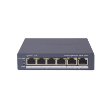 Switch Gigabit PoE+ / Administrable / 4 Puertos 1000 Mbps PoE+ / 2 Puertos 1000 Mbps Uplink / Configuración Nube Hik-PartnerPro / Modo Extendido hasta 300 Metros / 45 Watts