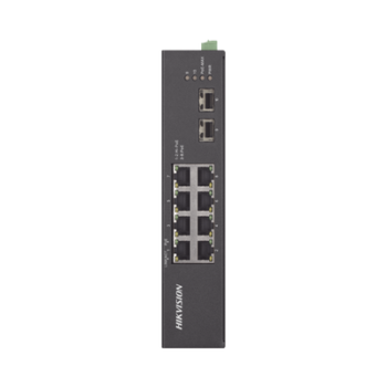 Switch Industrial No Administrable Gigabit / 6 Puertos Gigabit PoE+ (30 W) + 2 Puertos Gigabit PoE++ (60 W) / 2 Puertos SFP / 120 W Total / 48 a 57 VCD / Ideal para Proyectos / 300 Metros de Distancia