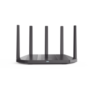 Router Inalámbrico / Wifi 6 / Hasta 3000 Mbps / MESH / Doble Banda AC (2.4 GHz y 5 GHz) / 4 Puertos 1000 Mbps /  5 Antenas Omnidireccional / Interior / Beamforming Optimizado /  Administración Gratuita desde la Nube