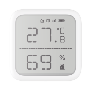 (AX PRO) Detector de Temperatura y Detector de Humedad Inalámbrico / 2.7" de Tamaño / Uso en Interior / Rango de Detección desde  -35°C hasta 99°C
