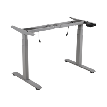 Base de Escritorio Motorizado Profesional / Altura Ajustable 60-125cm / Estructura Estable / Funcionamiento Suave / 3 Preset de Posiciones / Color Gris / Soporta hasta 100Kg de carga
