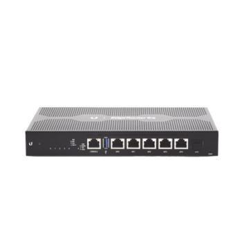 EdgeRouter 6 PoE pasivo 24 V, con 5 puertos 10/100/1000 Mbps + 1 puerto SFP, con funciones avanzadas de ruteo
