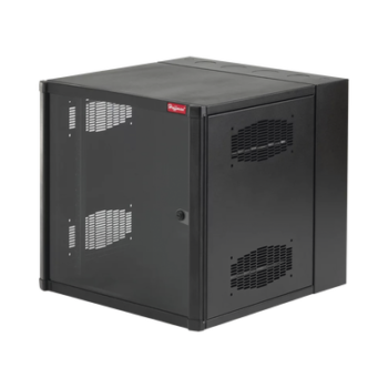 Gabinete AccessPlus  26 UR de Montaje en Pared de 19in, Rieles Numerados y Roscados #10-32, Puerta con Ventana de Seguridad, 600 mm de Ancho, 637 mm de Profundidad, Color Negro