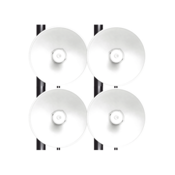 Kit de 4 radios FORCE4625 de alto Desempeño / Wi-Fi 6E / Hasta 1 Gbps / 5925 - 7125 MHz / Antena Integrada 25 dBi