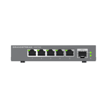 Switches de red Multi-Gigabit de 2.5G No Administrable / 5 Puertos RJ45 de 100/1000/2500Mbps / 1 puerto de fibra SFP+