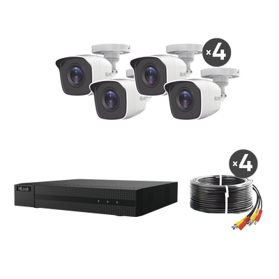 TurboHD de 4 Canales HiLook by HIKVISION HL24LQKITS-M(B)