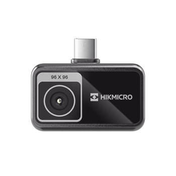 MiniE - Cámara Termográfica para Smartphone / Resolución IR 96 x 96 (9,216 píxeles) / SuperIR / Rango de -20°C a 400°C / Precisión ±2°C o ±2% / Compatible iOS y Android / Paleta Personalizable
