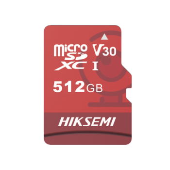 MicroSD HIKSEMI NEO Plus / 512 GB / 95 MB/s Lectura / 60 MB/s Escritura / Clase 10 U3 / TLC NAND / Especializada Para Videovigilancia 24/7