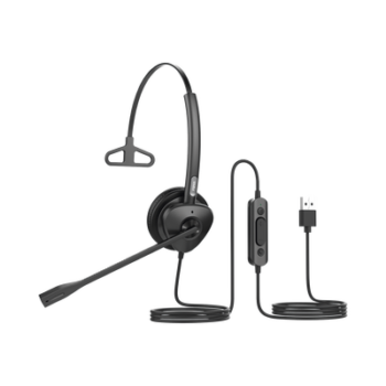 Diadema monoaural con tecnología antishock para teléfonos IP FANVIL con interfaz USB con micrófono de cancelación de ruido, larga durabilidad