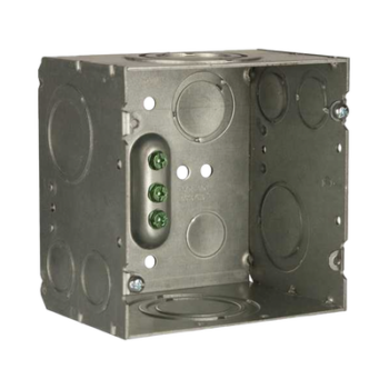 Caja Cuadrada 4- 11/16" x 4 11/16"/ Profundidad de 3-1/4"/ 2 Entradas  1", 1 1/4", 1 1/2", 2", 2 Entradas 1"-1 1/4", 2 Entradas 3/4 "- 1", 4 Entradas 1/2" - 3/4", 2 Entradas 1/2".