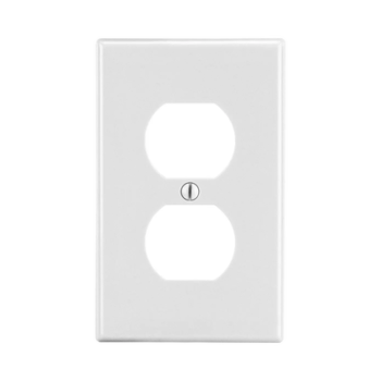 Tapa para Contacto Dúplex Color Blanco.
