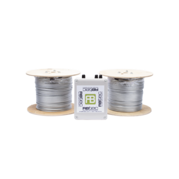 Cable Sensor Perimetral IRONCLAD / 610 m (2,000 ft) / 2 Zonas / Cerca Ciclónica / Sin Falsas Alarmas por Viento / Tarjeta LPU400 / Calibración por Software