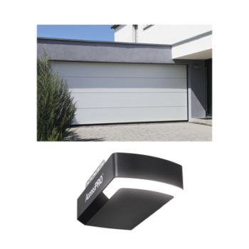 KIT COMPLETO Puerta D/ Garage 20x7 Pies / Lisa Linea Central / Color blanco / Insulada / Incluye Motor FS1000APPRT / 1/2HP / Fuerte/Silencioso/Luz LED/Motor DC .