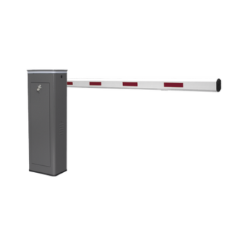 Kit de Barrera Vehicular Derecha y Brazo de 3 Metros / Finales de Carrera Ajustables por Programación / Movimiento Fluido / Diseño Elegante Color Gris / Con Corona Led Semaforizada