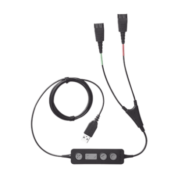 Jabra Link 265 USB/QD cable de entrenamiento, para conectar 2 diademas simultaneas con puerto USB (265-09)