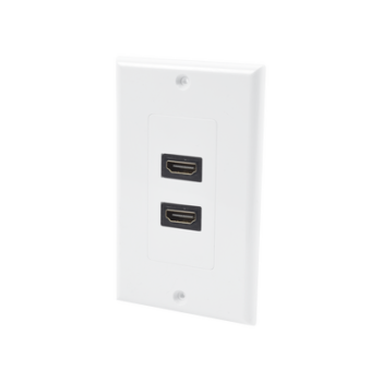 Placa de Pared de 2 Puertos HDMI Hembra a Hembra