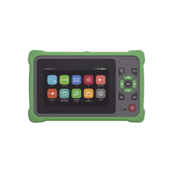 OTDR Touch para Pruebas en los Enlaces de Fibra Óptica / Longitudes de Onda 1310nm y 1550nm / Función VFL 10mW / Función OPM / Función de Mapeo de Cables de Red RJ45 / Recargable / Distancia de Prueba de hasta 260 Kilóme