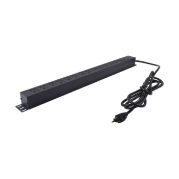 Unidad de Distribución de Energía (PDU) / 14 Tomas / 125 V / Montaje Vertical / Cable 1.90 m (6.2 ft) / Gabinete 650 mm (25.6 in) de Ancho