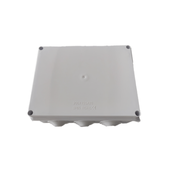 Caja de Derivación-Conexión para Exterior IP65 con 10 Entradas / 200 x 155 x 80 mm / Sellado Seguro con Empaque + 4 Tornillos / Resiste Agua, Polvo y Sol Directo